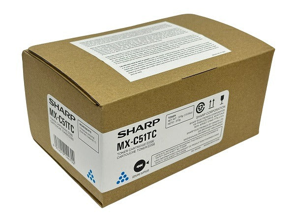 OEM Sharp MX-C51TC Cyan Toner Cartridge (10,000 Pages)