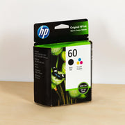 OEM HP 60 Black/Tri-color Ink Cartridges 2-pack (Standard Yield)