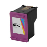 Remanufactured HP N9J91AN 64XL High Yield Tri-Color Ink Cartridge (415 Pages)