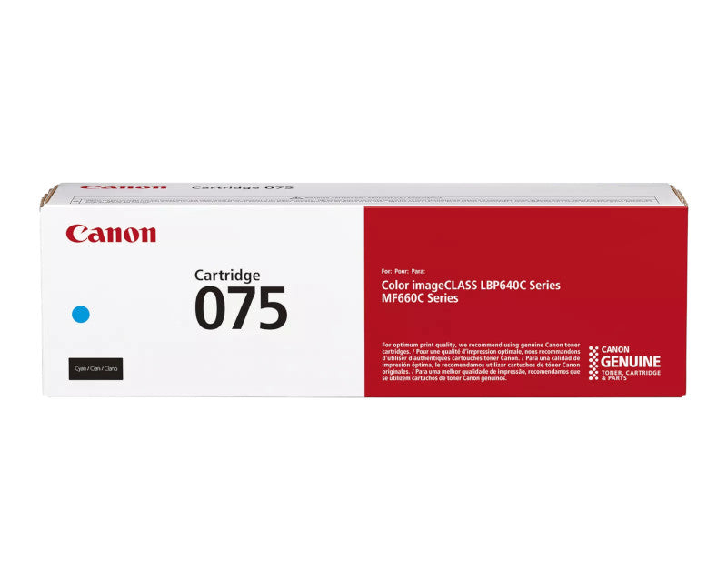 OEM Canon 075 Cyan Toner Cartridge (1,300 Pages)