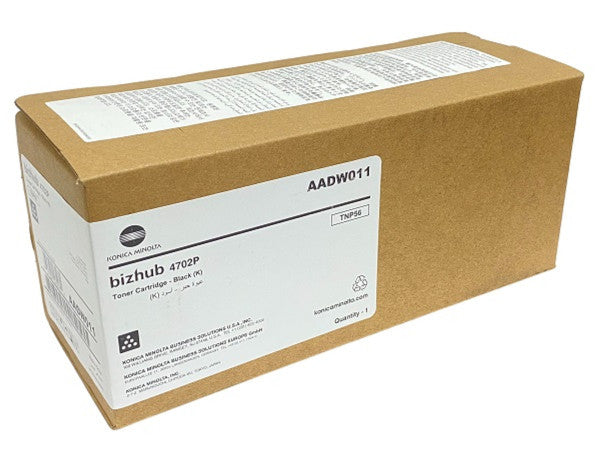 OEM Konica Minolta TNP56 (AADW011) Black Toner Cartridge (25,000 Pages)