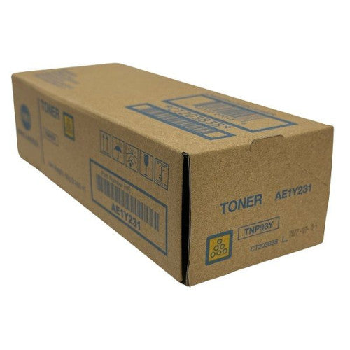 OEM Konica Minolta TNP93Y (AE1Y231) Yellow Toner Cartridge (4,000 Pages)