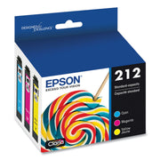OEM Epson T212520-S Multi-Pack Ink Cartridges (Cyan, Magenta, Yellow) (390 Pages)