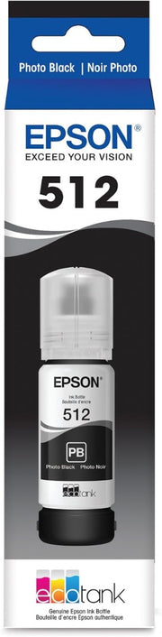 OEM Epson 512 Photo Black Ink Bottle T512120-S