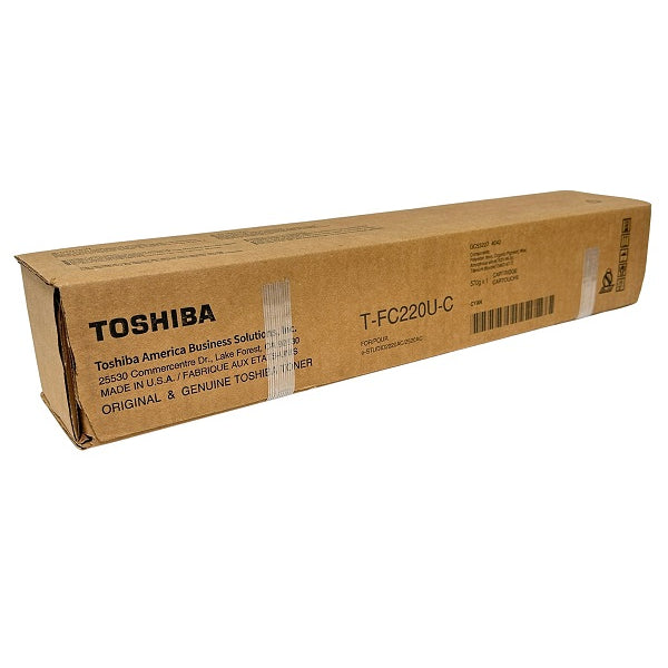 OEM Toshiba T-FC220U-C Cyan Toner Cartridge (38,000 Pages)