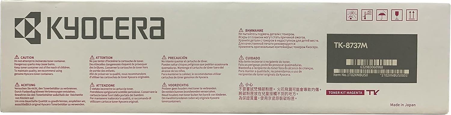 OEM Kyocera TK-8737M Magenta Toner Cartridge (40,000 Pages)