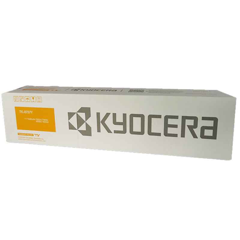 OEM Kyocera TK-8737Y Yellow Toner Cartridge (40,000 Pages)