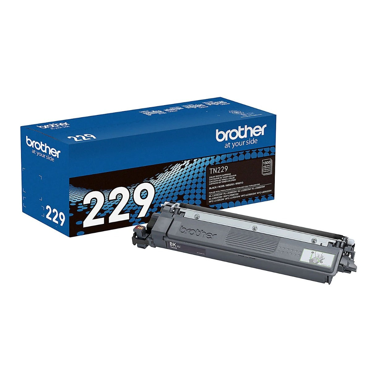 OEM Brother TN229BK Black Toner Cartridge (1,500 Pages)