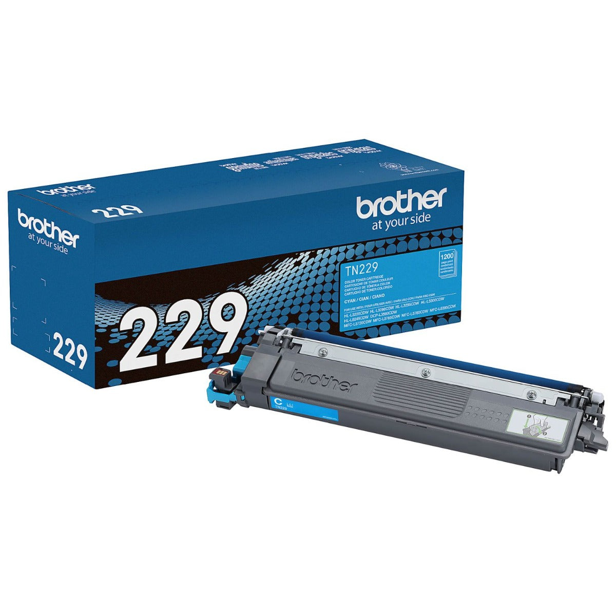 OEM Brother TN229C Cyan Toner Cartridge (1,200 Pages)