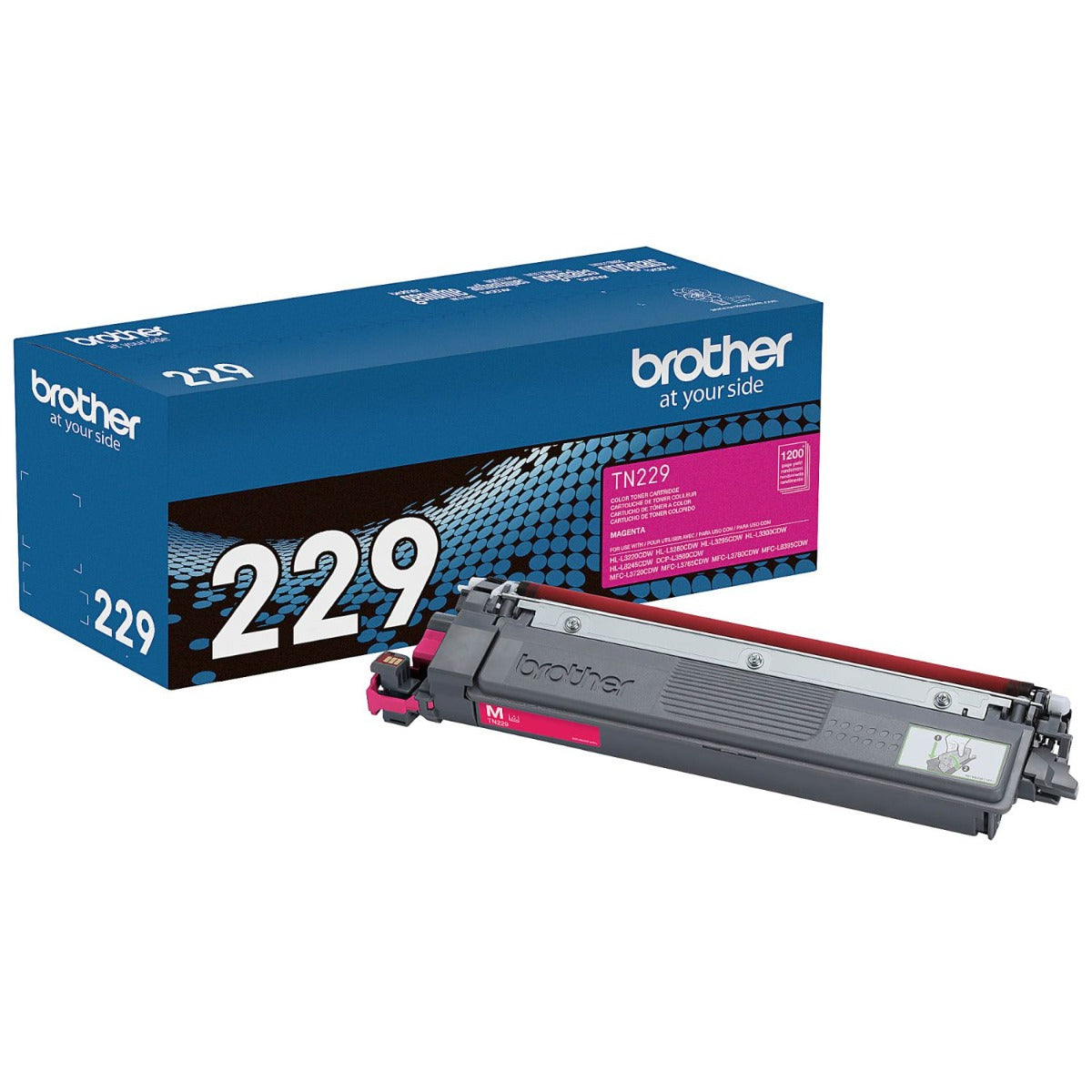 OEM Brother TN229M Magenta Toner Cartridge (1,200 Pages)