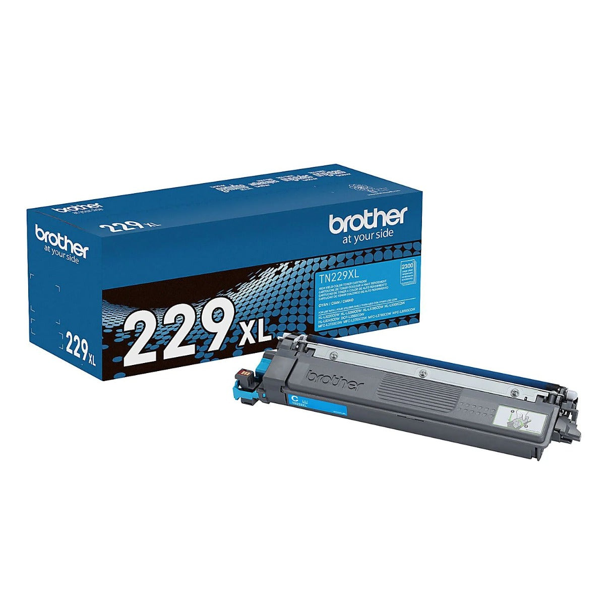 OEM Brother TN229XLC High Yield Cyan Toner Cartridge (2,300 Pages)