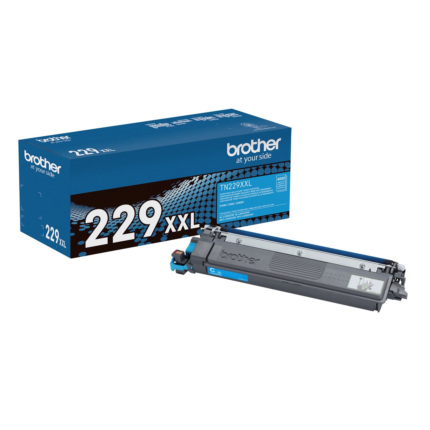 OEM Brother TN229XXLC Super HY Cyan Toner Cartridge (4,000 Pages)
