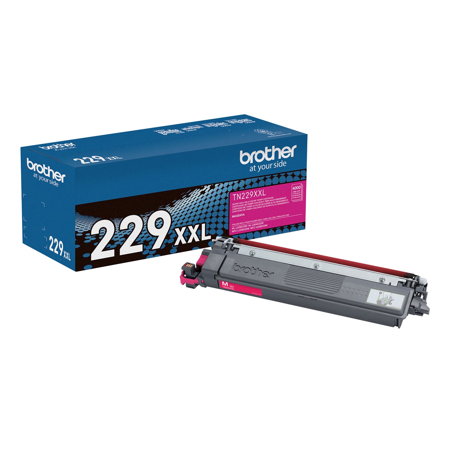 OEM Brother TN229XXLM Super High Yield Magenta Toner Cartridge (4,000 Pages)