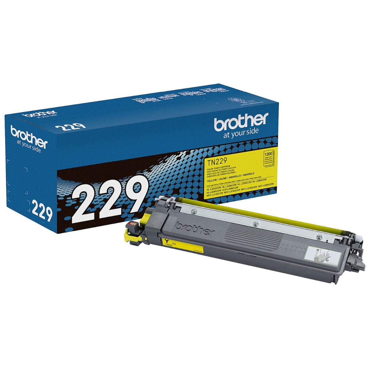 OEM Brother TN229Y Yellow Toner Cartridge (1,200 Pages)