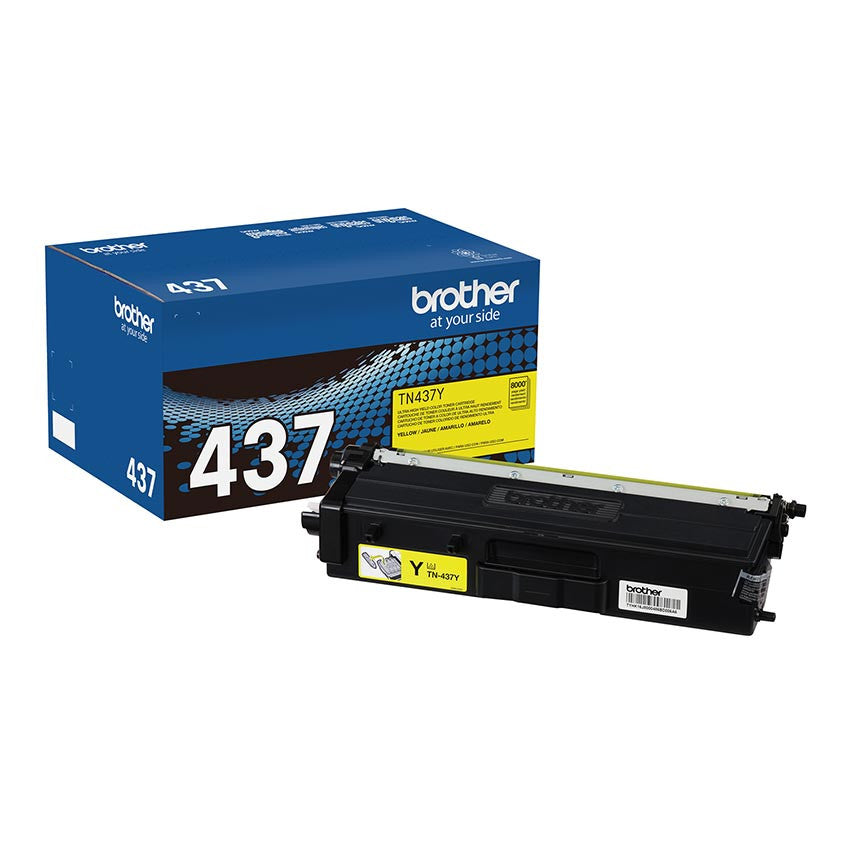 OEM Brother TN437Y Ultra High Yield Yellow Toner Cartridge (8,000 Pages)