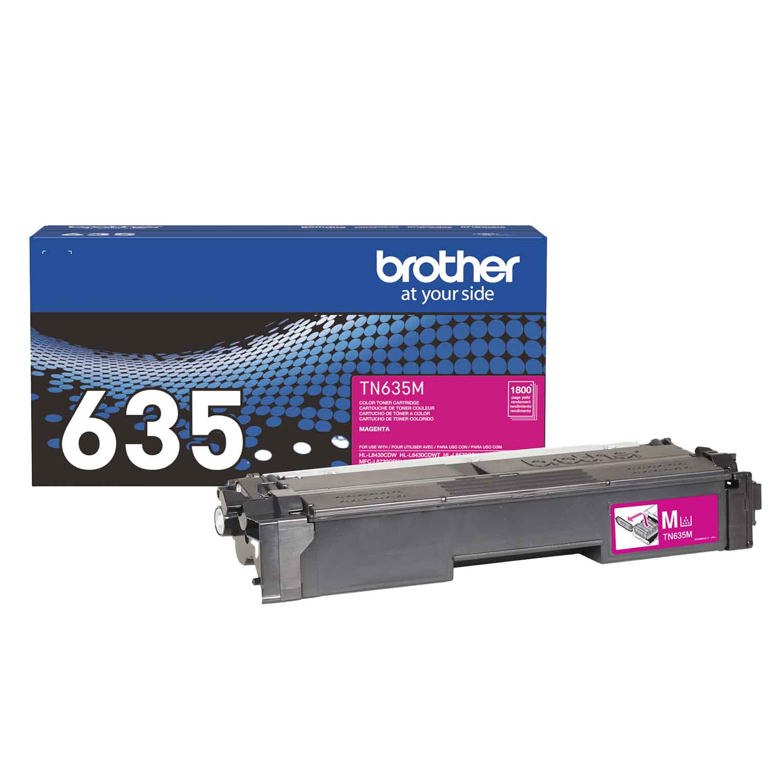 OEM Brother TN635M Magenta Laser Toner Cartridge (1,800 Pages)