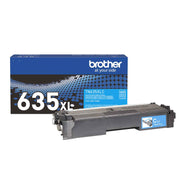 OEM Brother TN635XLC High Yield Cyan Toner Cartridge (4,500 Pages)