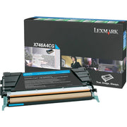 OEM Lexmark X746A4CG Cyan Toner Cartridge (7,000 Pages)