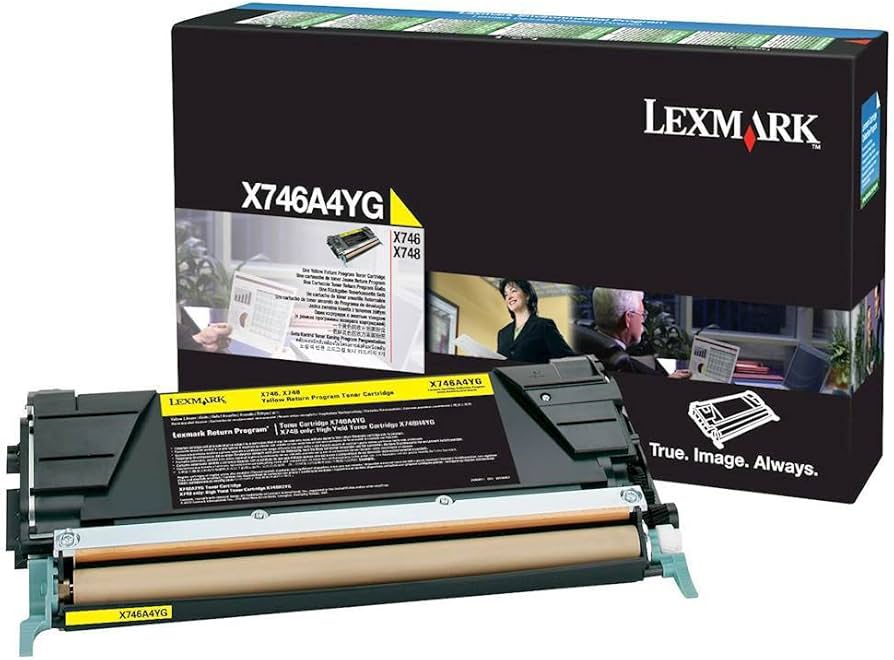 OEM Lexmark X746A4YG Yellow Toner Cartridge (7,000 Pages)